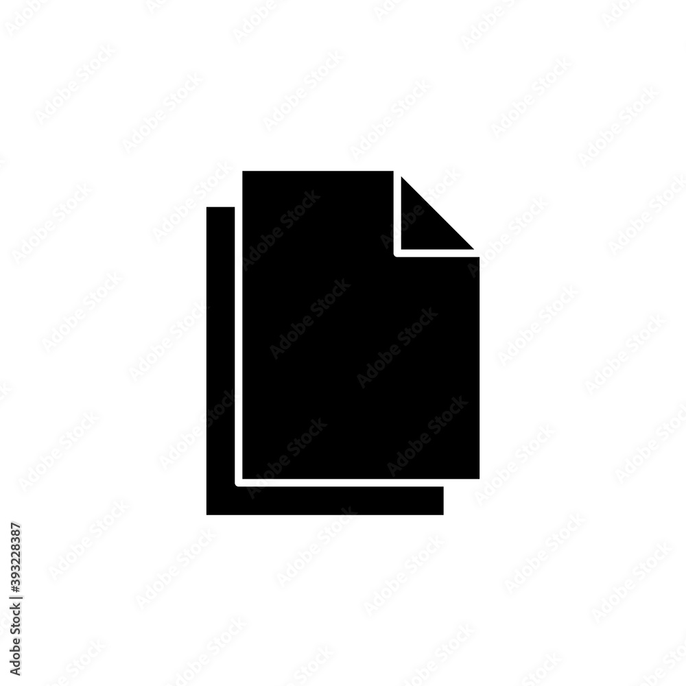 Document icon vector. Paper icon. File Icon Document icon vector. Paper icon. File Icon