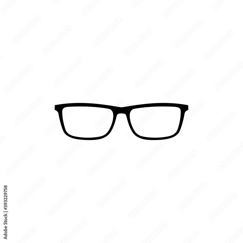 Glasses icon vector. Glasses vector icon