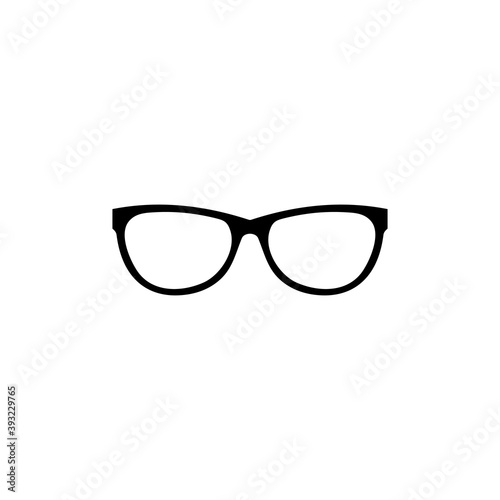 Glasses icon vector. Glasses vector icon