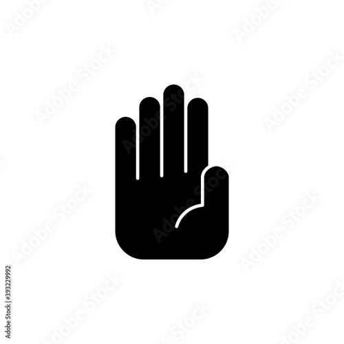 Hand icon vector. hand vector icon  palm