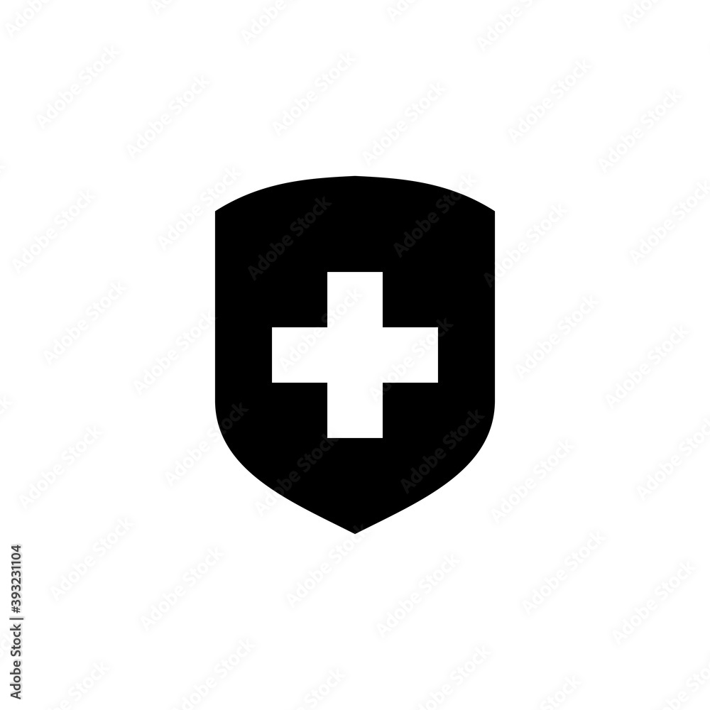 Health insurance icon vector. Insurance health document icon Health insurance icon vector. Insurance health document icon
