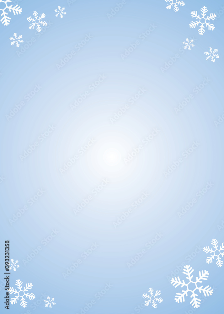 Snow flake ice flower blue and whit background with gradient Snow flake ice flower blue and whit background with gradient