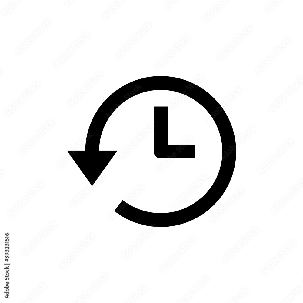 History icon vector. recent event history History icon vector. recent event history