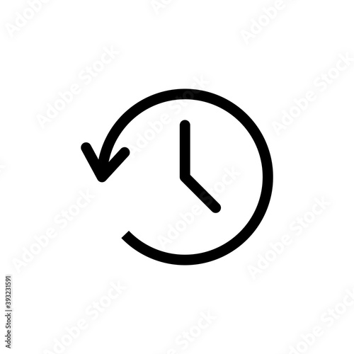 History icon vector. recent event history