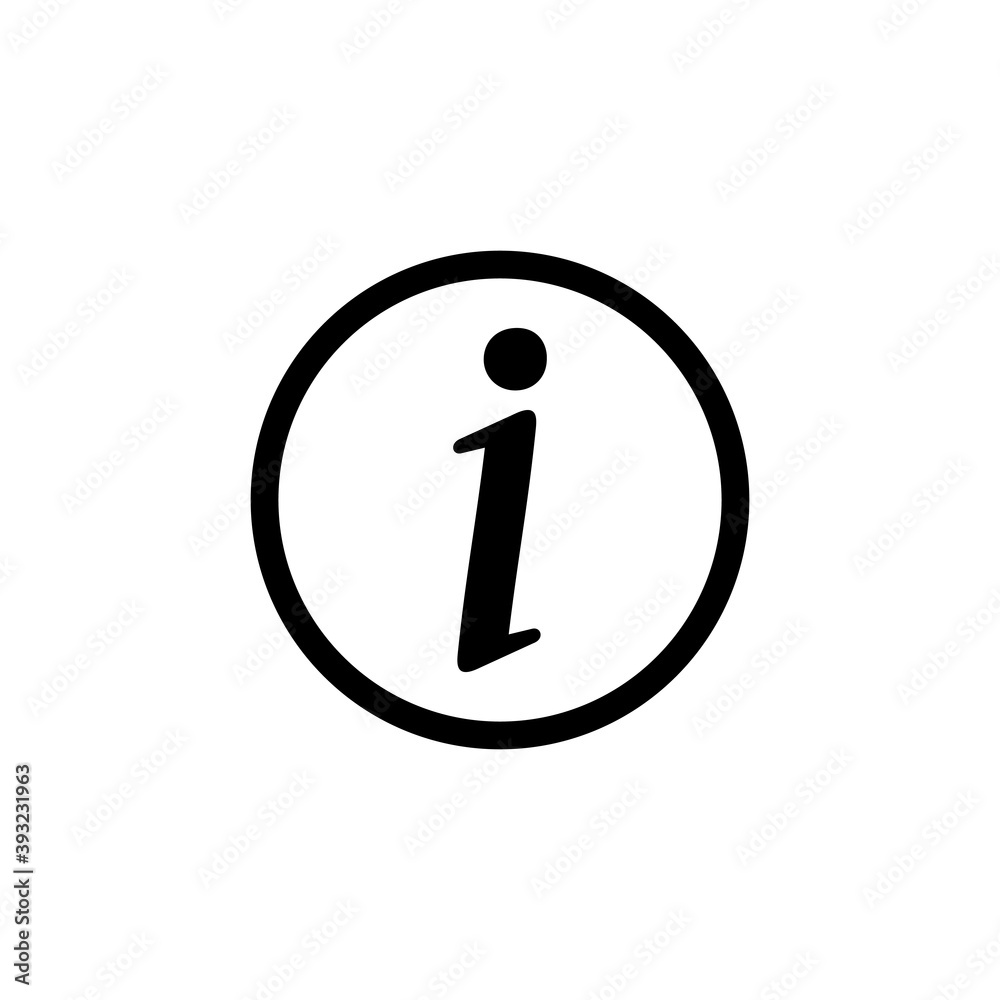 Info sign icon vector. about us icon vector. Faq icon Info sign icon vector. about us icon vector. Faq icon