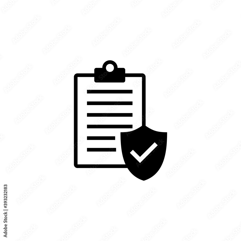 Fototapeta premium Insurance icon vector. insurance symbol vector