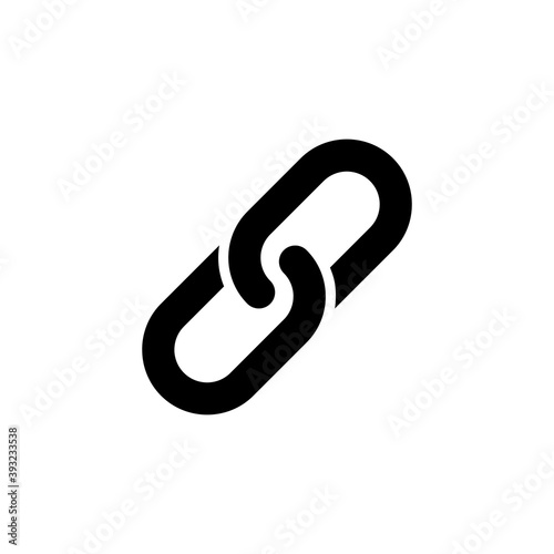 Link icon vector. Hyperlink chain symbol