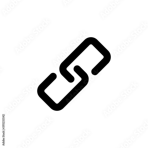 Link icon vector. Hyperlink chain symbol