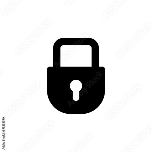Lock icon vector. Padlock icon vector. Encryption icon. Security symbol