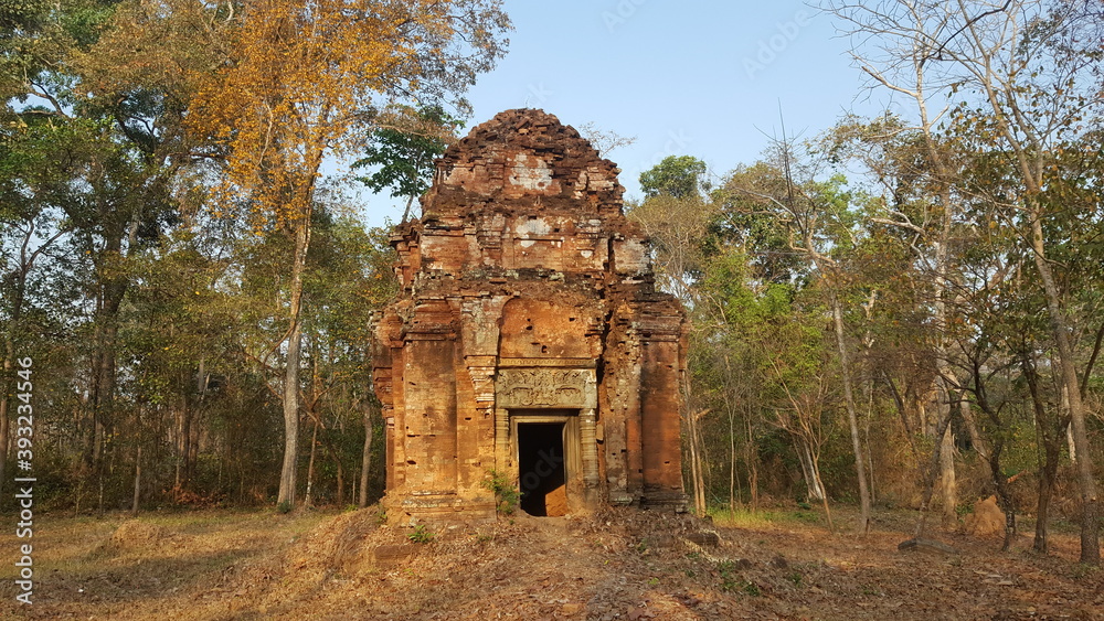 Cambodia.  Prasat Koh Kae champes.  The city of Koh Ker was built at the beginning of the 10th century, on an area of ​​35 square kilometers.  Preah Vihear province.