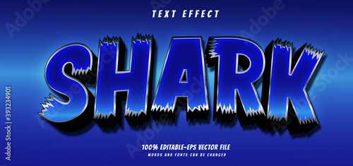 shark text effect