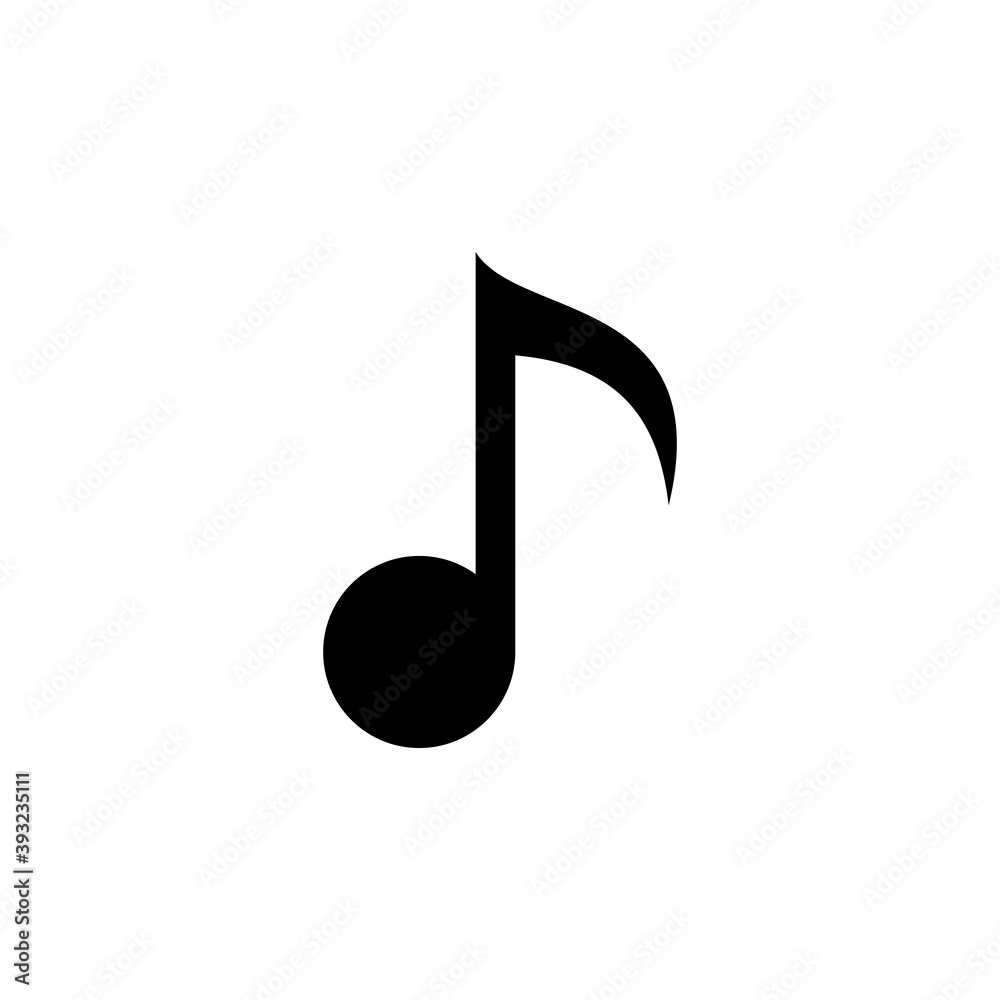 Music icon vector. note music icon vector