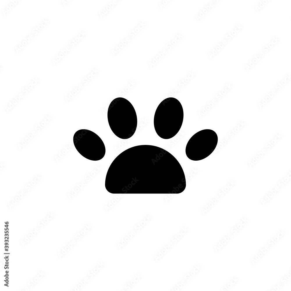 Paw icon vector. paw print icon vector. dog or cat paw Paw icon vector. paw print icon vector. dog or cat paw