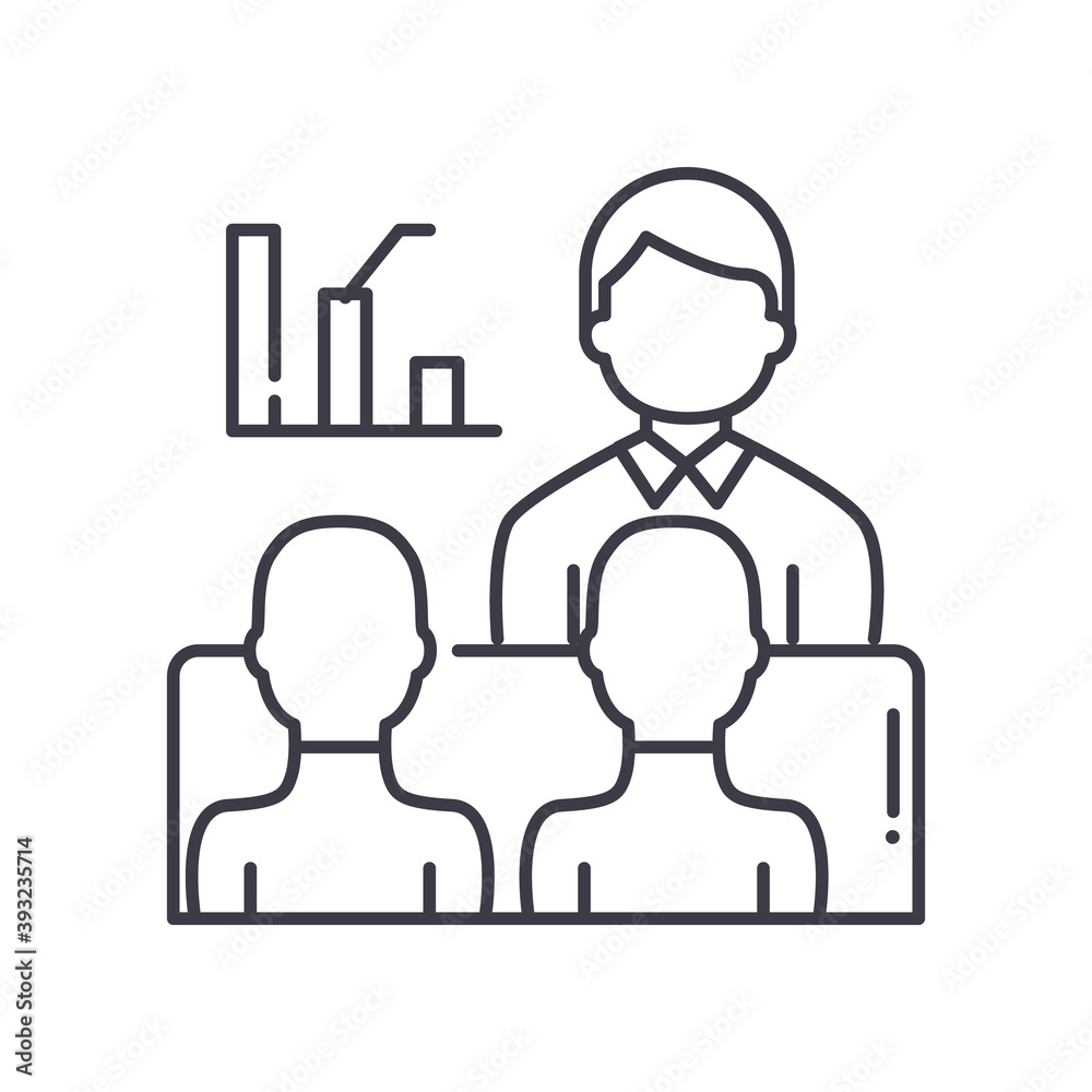 Training concept icon, linear isolated illustration, thin line vector, web design sign, outline concept symbol with editable stroke on white background. Training concept icon, linear isolated illustration, thin line vector, web design sign, outline concept symbol with editable stroke on white background.