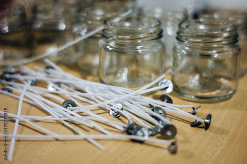 Obraz na płótnie Soy candle making 101 w salonie