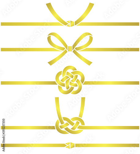 水引　金　祝儀袋　金封や正月飾り　セット