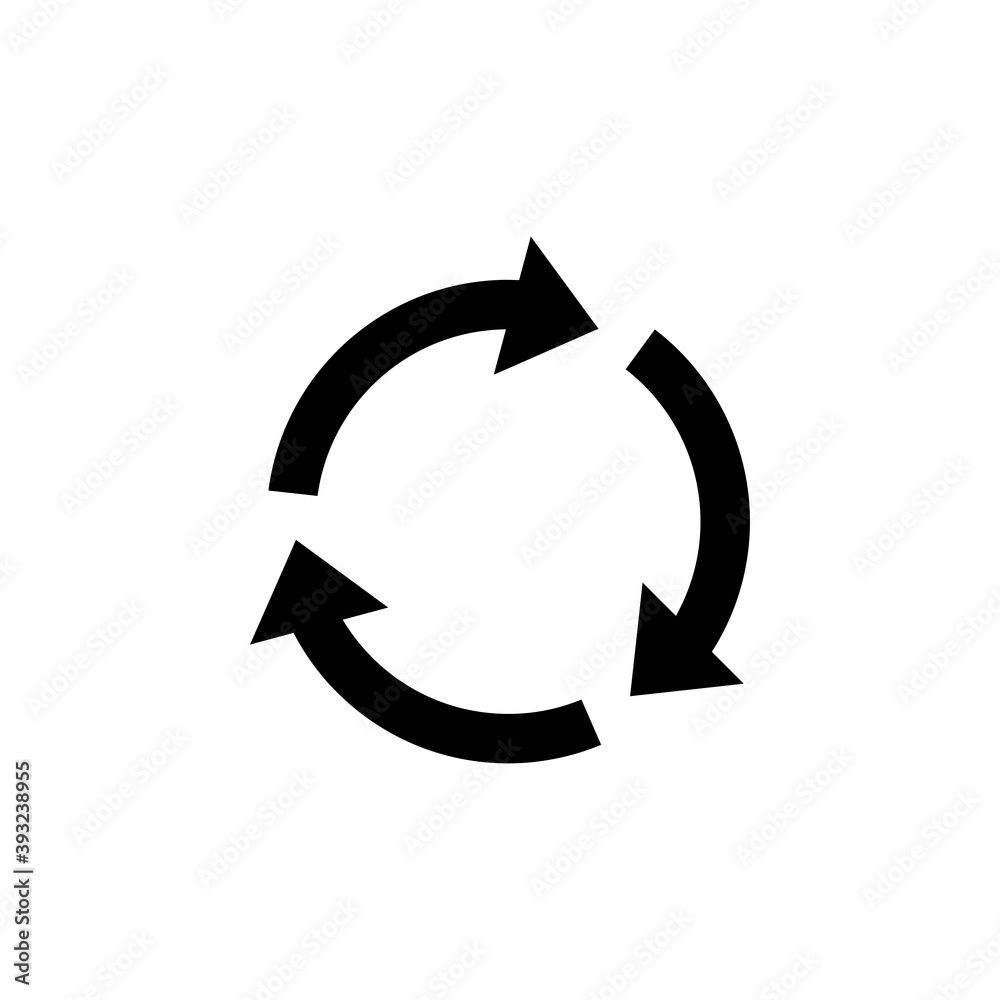 Recycle icon vector. Recycling vector icon Recycle icon vector. Recycling vector icon