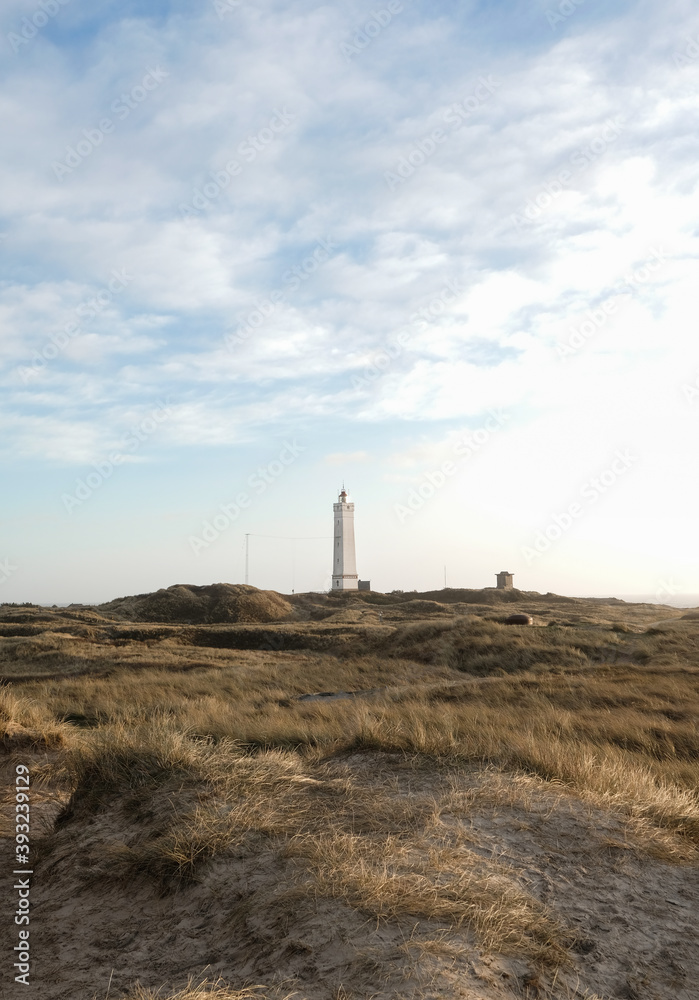 Obraz premium Blavand Light House with Dunes.
