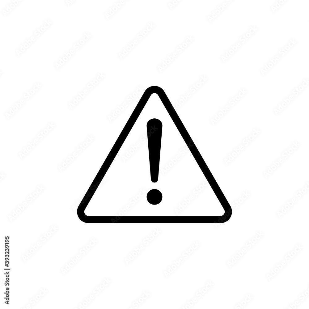 Exclamation danger sign. attention sign icon. Hazard warning attention sign Exclamation danger sign. attention sign icon. Hazard warning attention sign