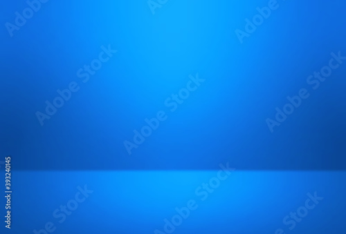 Blue empty room studio gradient used for background and display your products- Vector