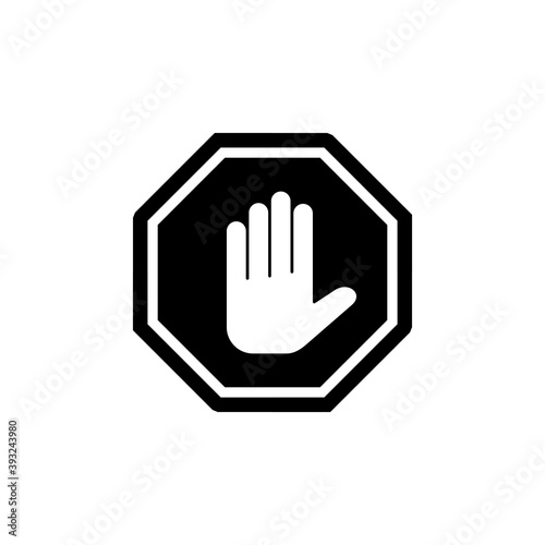 Wallpaper Mural Stop icon vector. stop road sign. hand stop icon vector Torontodigital.ca