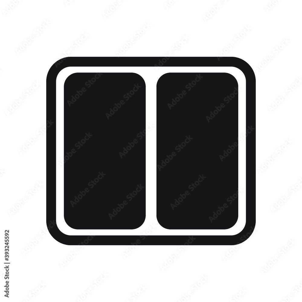 Icon vector graphic of button turn on off Icon vector graphic of button turn on off