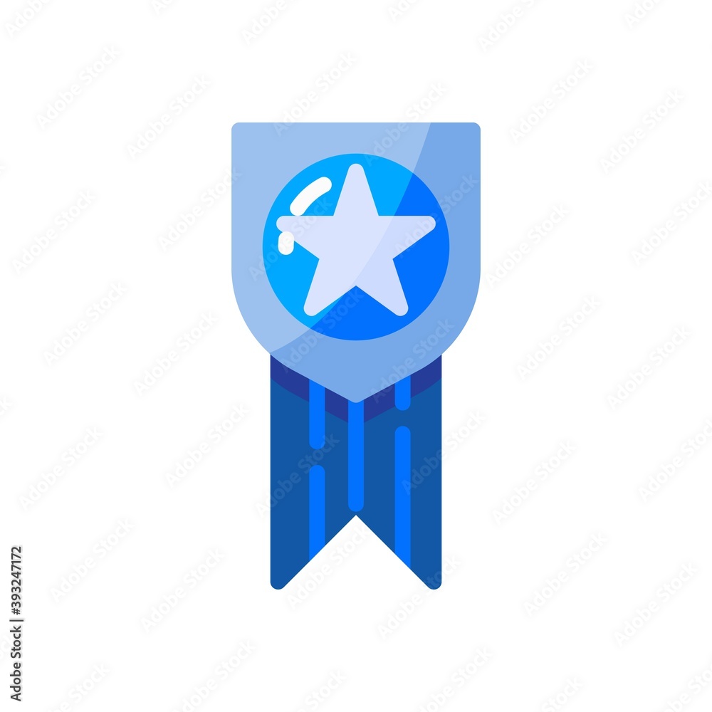 medal icon in flat style isolated on white background. EPS 10 medal icon in flat style isolated on white background. EPS 10