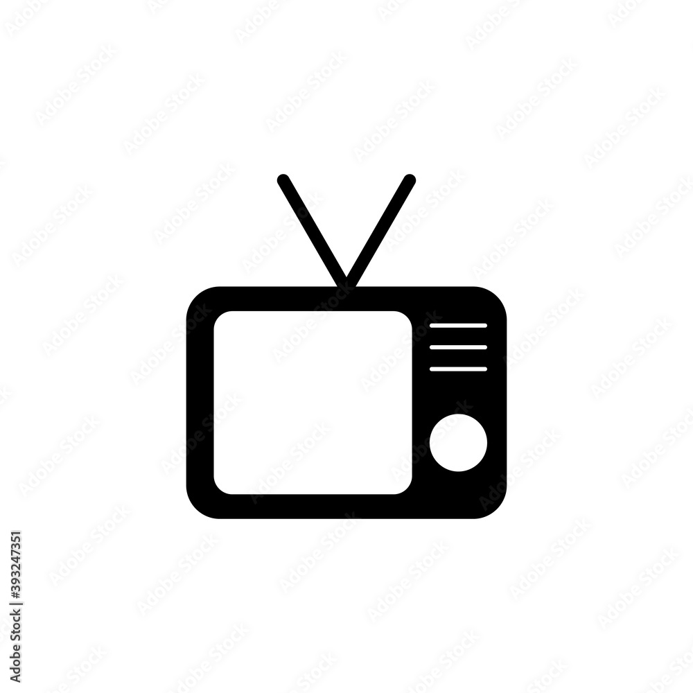 Tv icon vector. television icon vector