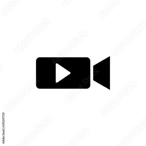 Video icon vector. video camera icon vector. movie sign. cinema