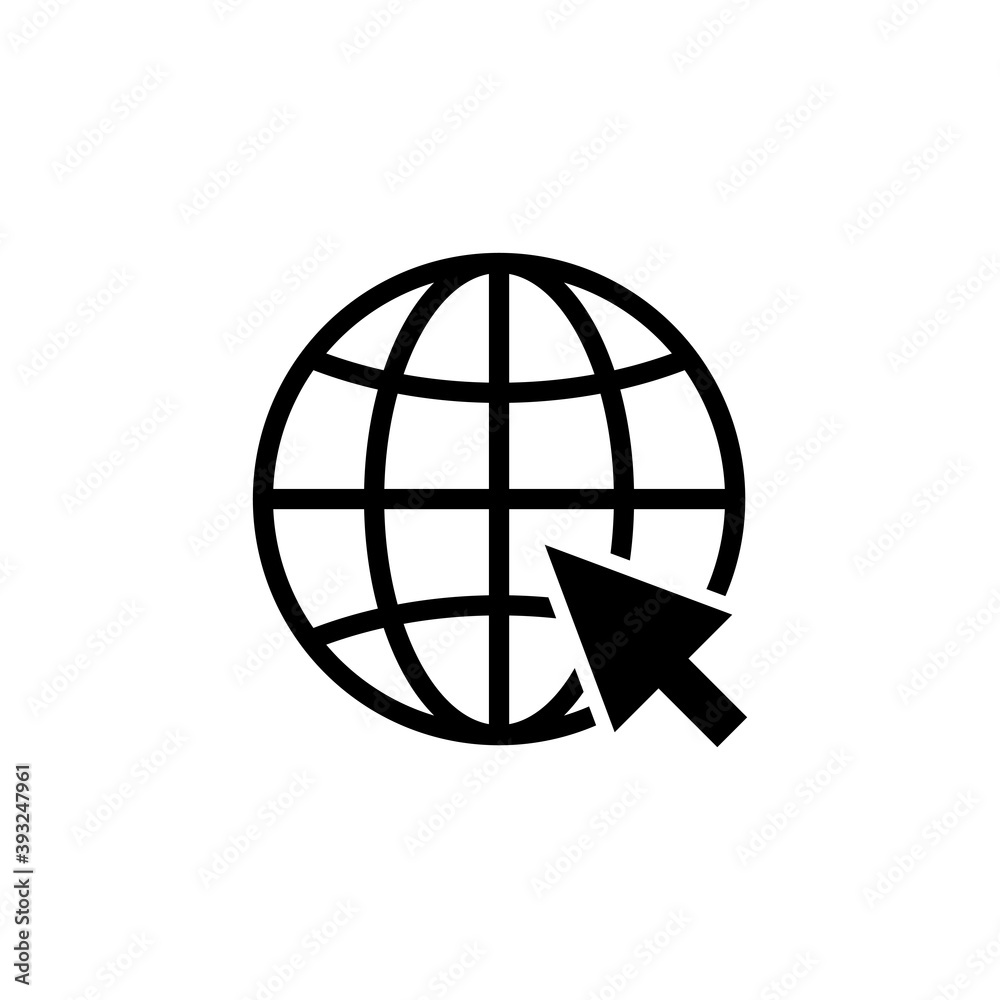 Web icon vector. go to web icon. web click icon Web icon vector. go to web icon. web click icon