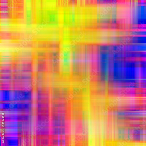 Blue yellow orange squares, lights, abstract colorful background with squares