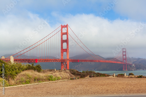Famous Golden Gate Bridge clear view San Francisco