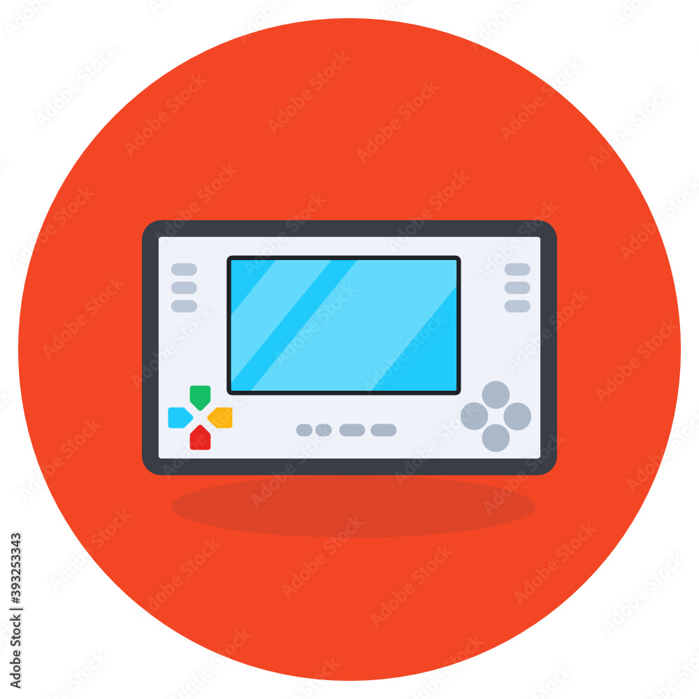 Video game vector style, handheld game
Video game vector style, handheld game