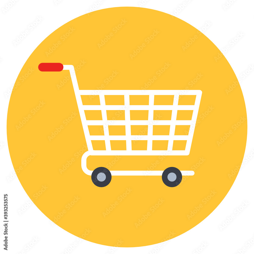 An icon design of shopping cart, trendy vector style
An icon design of shopping cart, trendy vector style