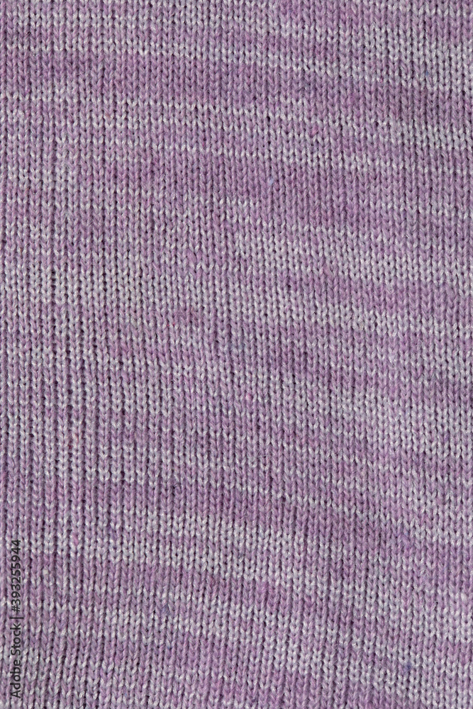 Fototapeta premium light lilac melange or heather fabric texture background.