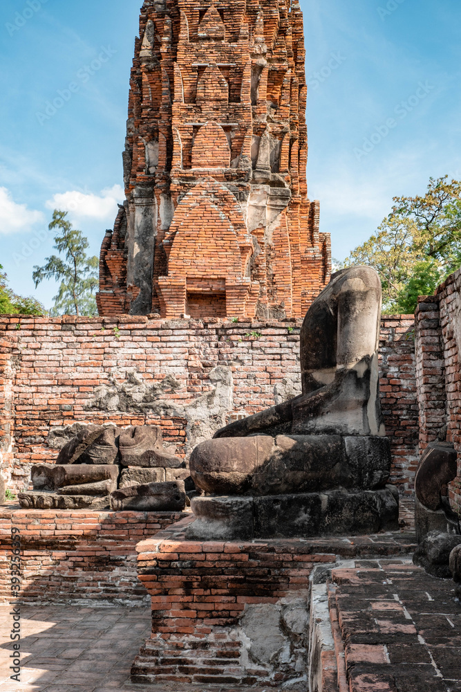 Fototapeta premium pictures of Wat (temples) in Ayutthaya, Thailand