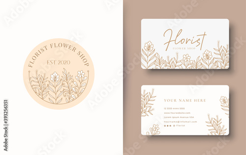 beauty floral logo design
