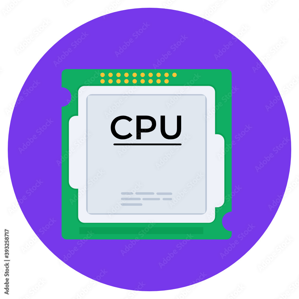Trendy flat rounded icon of cpu microprocessor
Trendy flat rounded icon of cpu microprocessor