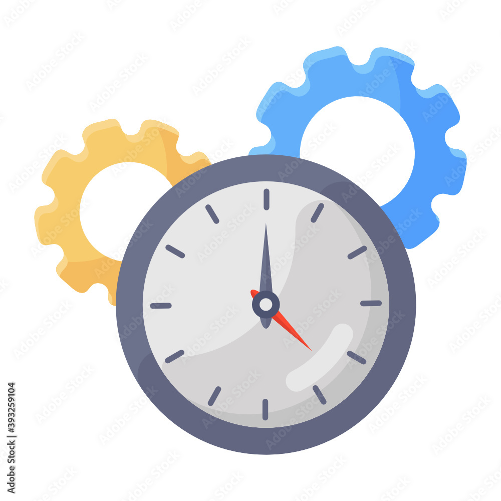 
An icon of time optimization in editable style 
