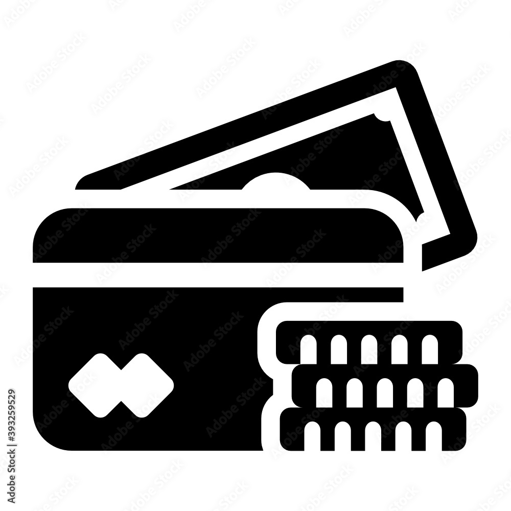 Liquid asset icon in modern flat style
Liquid asset icon in modern flat style