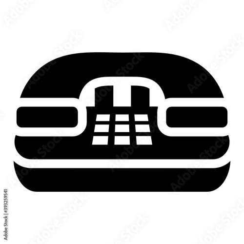 
Editable flat vector of landline, telecommunication
