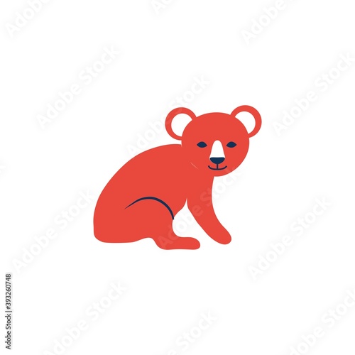 Photography Decorative colorful koala bear, Australian wild animal, Tropical cartoon charact