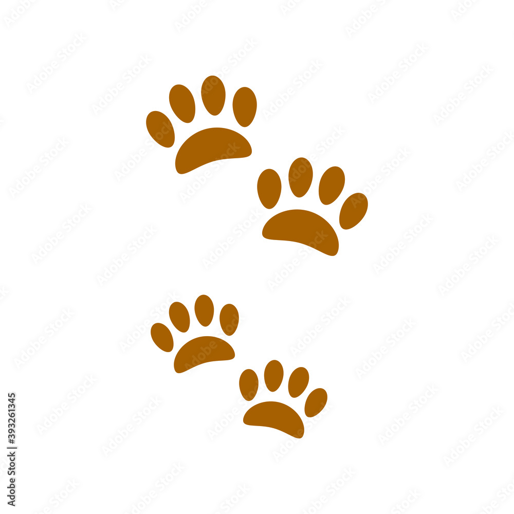 animal paw print, cat and dog paw animal paw print, cat and dog paw