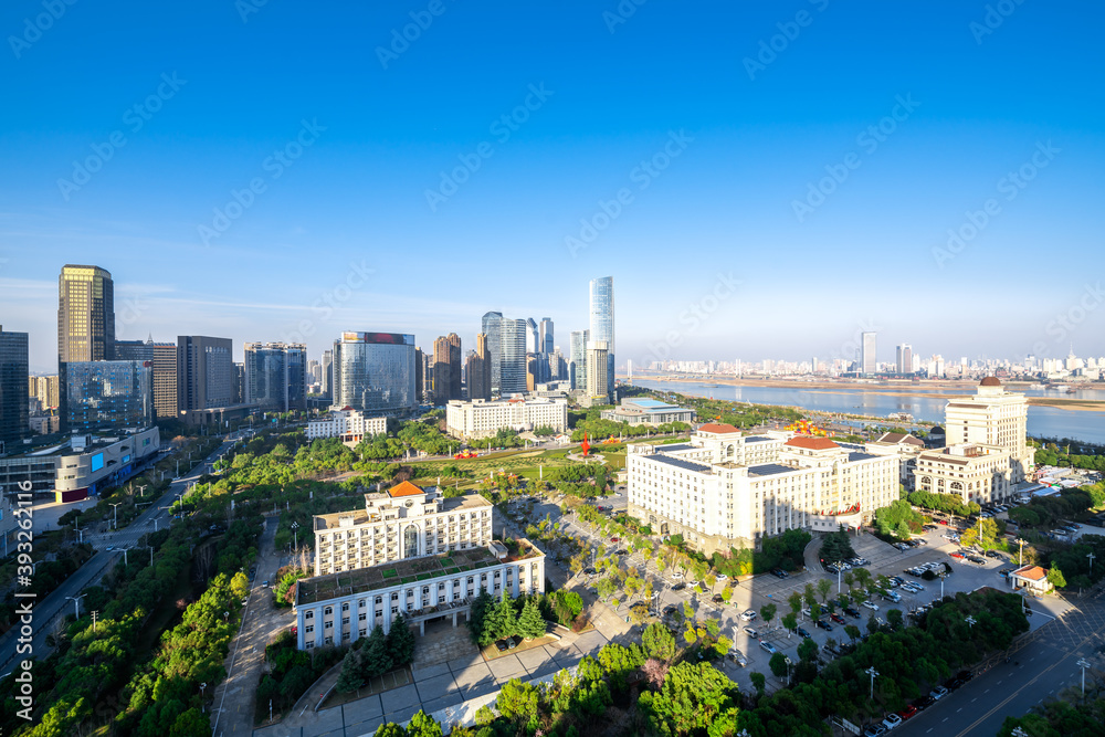 Obraz premium Urban Scenery of Nanchang New District,jiangxi,china