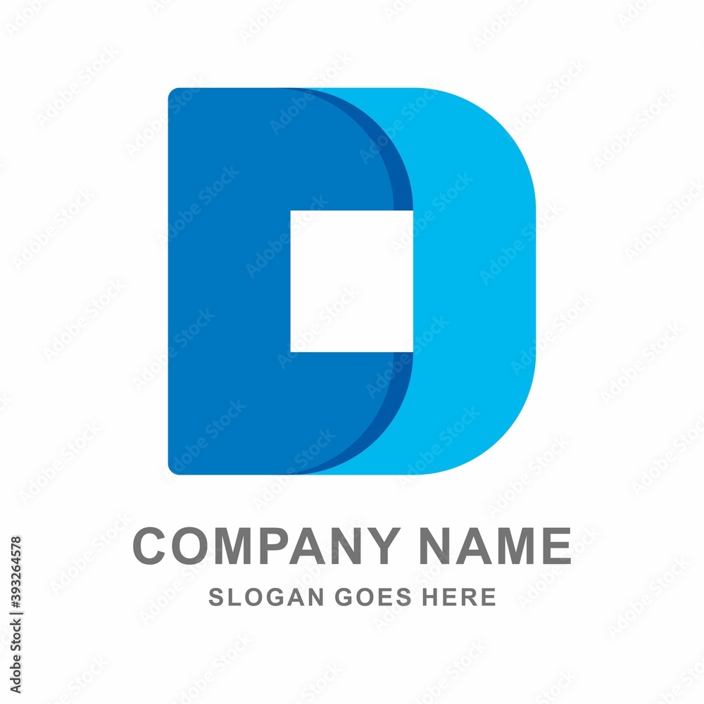 Monogram Letter D Business Company Vector Logo Design Monogram Letter D Business Company Vector Logo Design