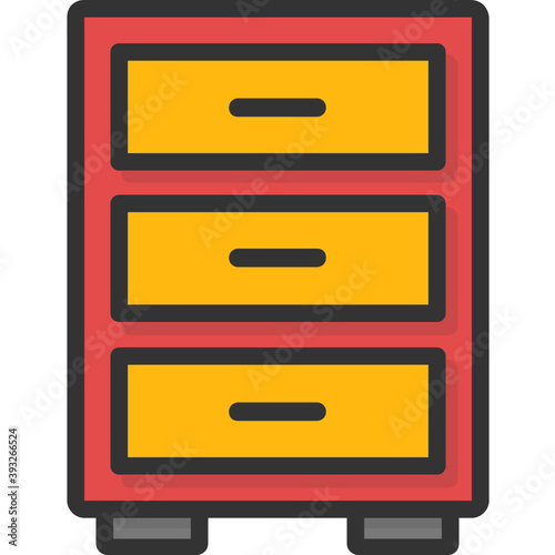 
Drawers Vector Icon 
