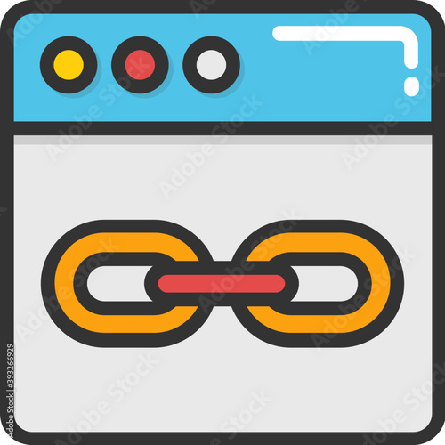 
Link Building Vector Icon
