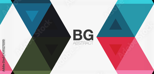 Mosaic triangle pattern abstract background for cover, banner, flyer and poster and other template