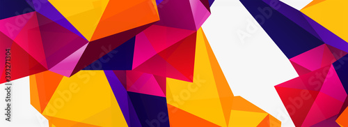 3d mosaic abstract backgrounds, low poly shape geometric design