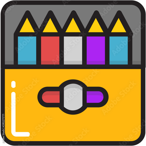
Crayons Vector Icon
